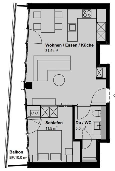 Spacious 1 Bedroom Apartment With Balcony Curych Exteriér fotografie